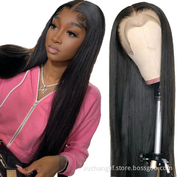 Drop Shipping Wholesale Hair Wigs Transparent HD Lace Front Virgin Brazilian Cuticle Aligned Lace Closure Human Hair Wigs Vendor